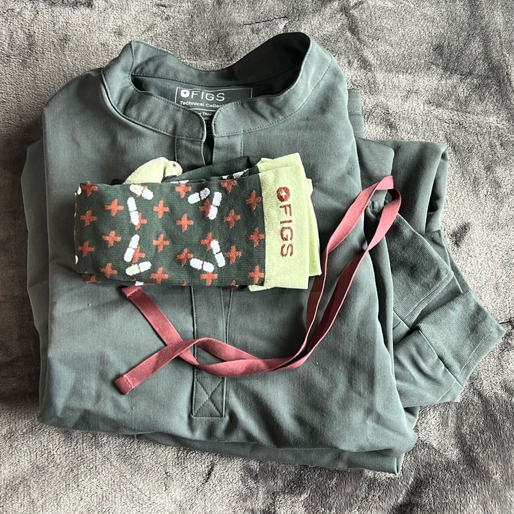 Figs Scrubs (Top/Bottoms/Socks)